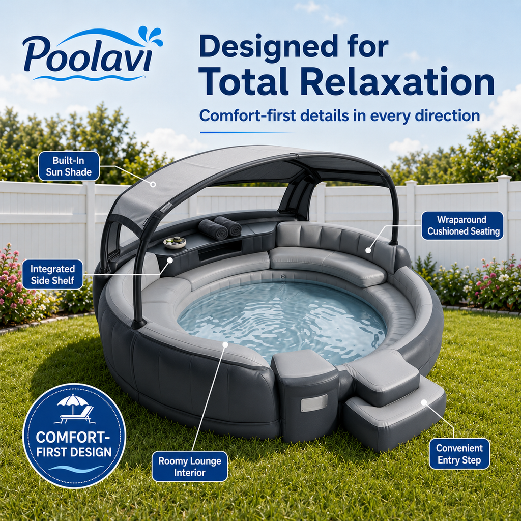 Poolavi Luxury Canopy Sofa Pool