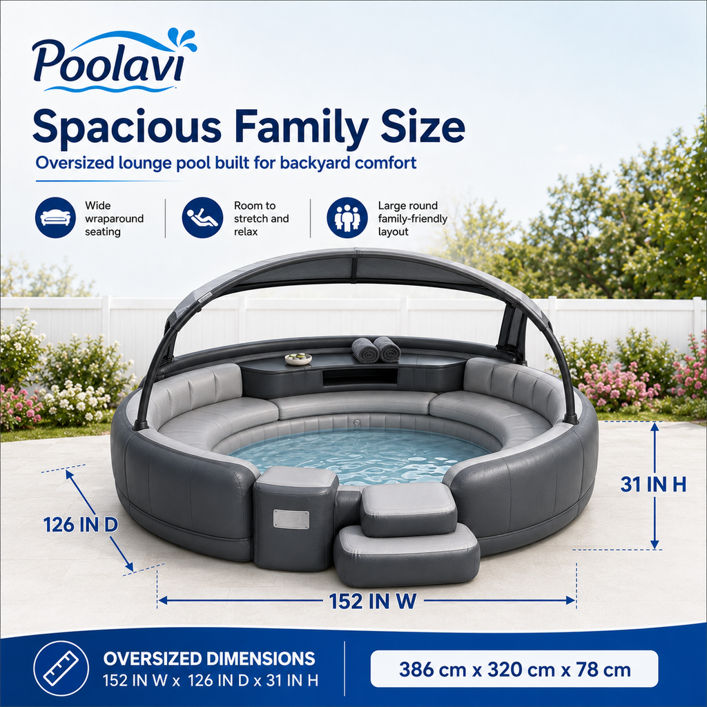 Poolavi Luxury Canopy Sofa Pool