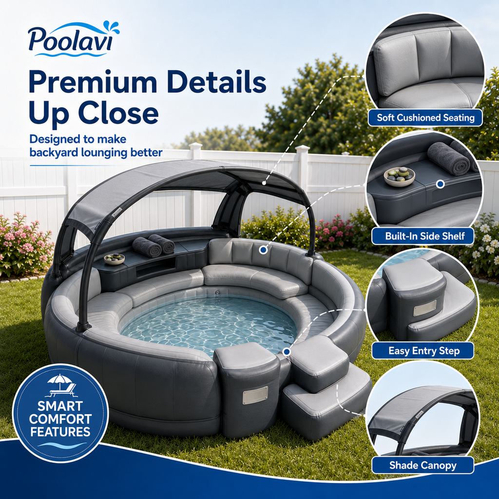 Poolavi Luxury Canopy Sofa Pool
