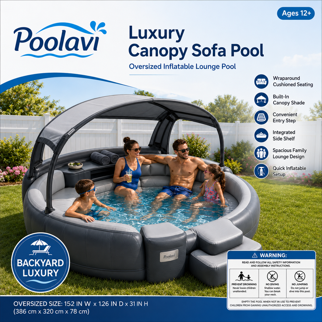 Poolavi Luxury Canopy Sofa Pool